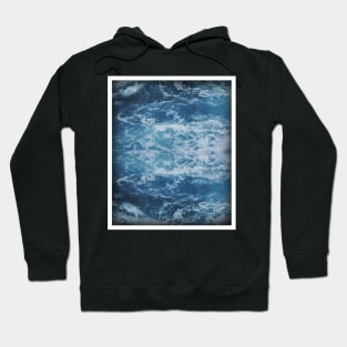 Blue Ocean Waves Hoodie